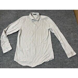 Louis Philippe Dress Shirt Mens 40 CMS White PermaPress Wrinkle Resistant LS